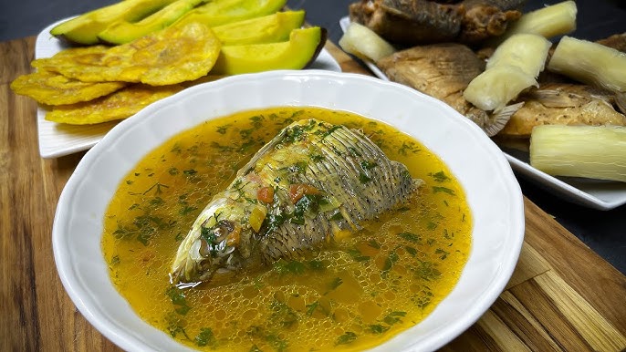 Caldo de Guayaba amazónica con pescado de río