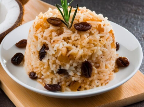 Arroz guadeño al coco
