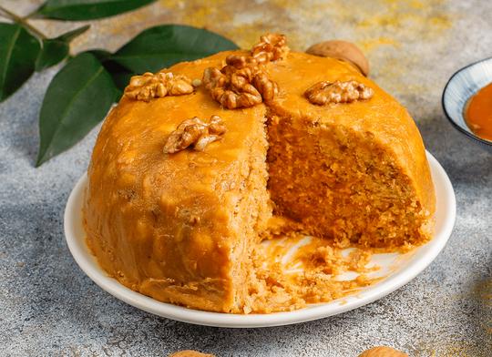 Postre de arracacha con miel de panela